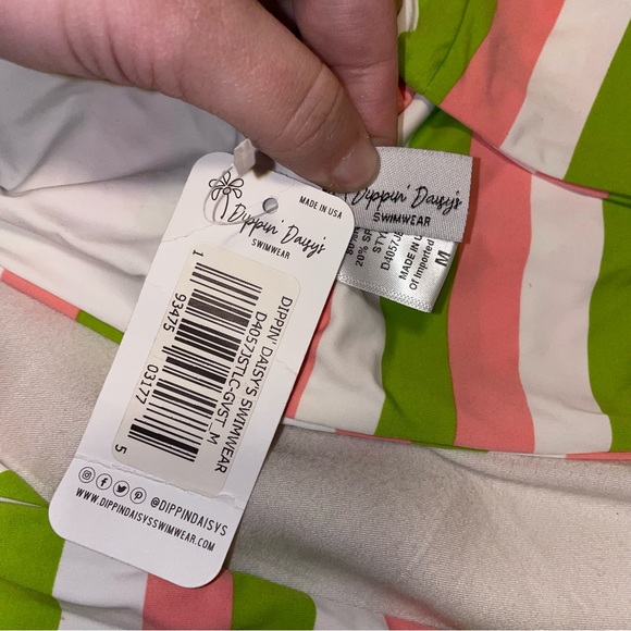 NWT Dippin’ Daisy’s Striped Bikini Size Medium - Picture 7 of 8